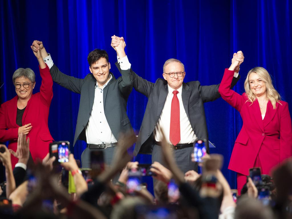 Anthony Albanese has been re-elected for a second term as PM. Picture: NewsWire / Jeremy Piper