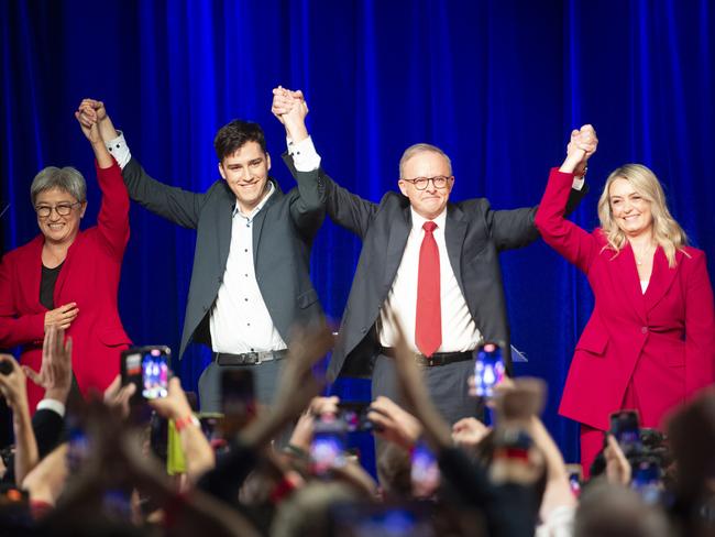 Anthony Albanese has been re-elected for a second term as PM. Picture: NewsWire / Jeremy Piper