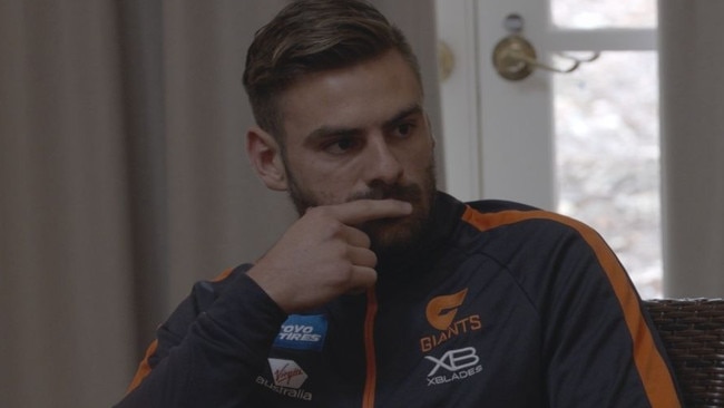 The moment Stephen Coniglio discovered he had been dropped.