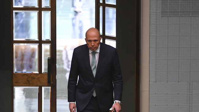 Home Affairs Minister Peter Dutton.