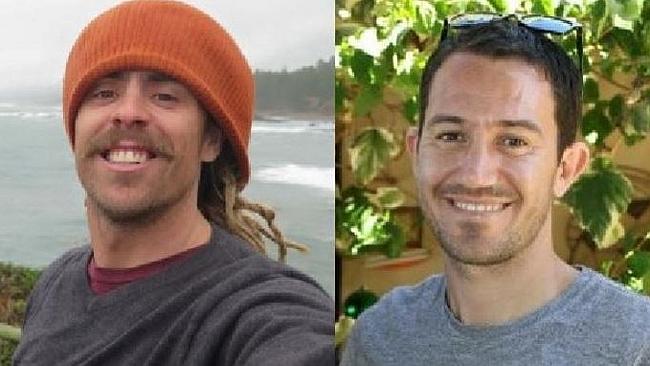 Supplied Editorial Adam Coleman, pictured left, and Dean Lucas, went to Mexico to surf.