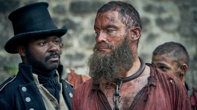 David Oyelowo and Dominic West in Les Miserables<i>.</i>                     