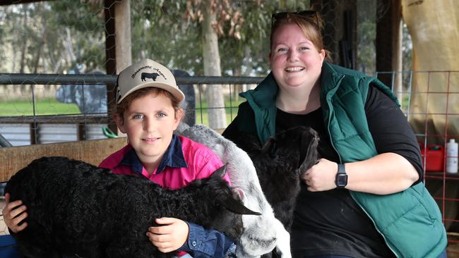 Jordan Hoban, St Francis of Alessia School, Baranduda, with Lucy Godbolt, 10. Picture: Yuri Kouzmin