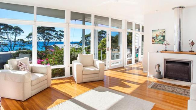 The sunny interior of the holiday home.