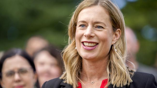 Rebecca White Labor leader announcing candidates for the state election in Launceston. Picture: Rob Burnett