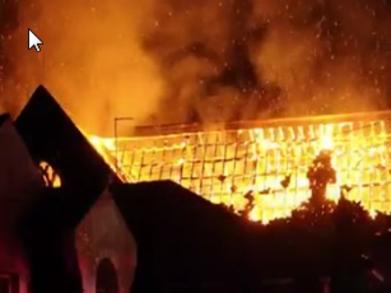 Mosque burns down in ‘suspicious’ blaze