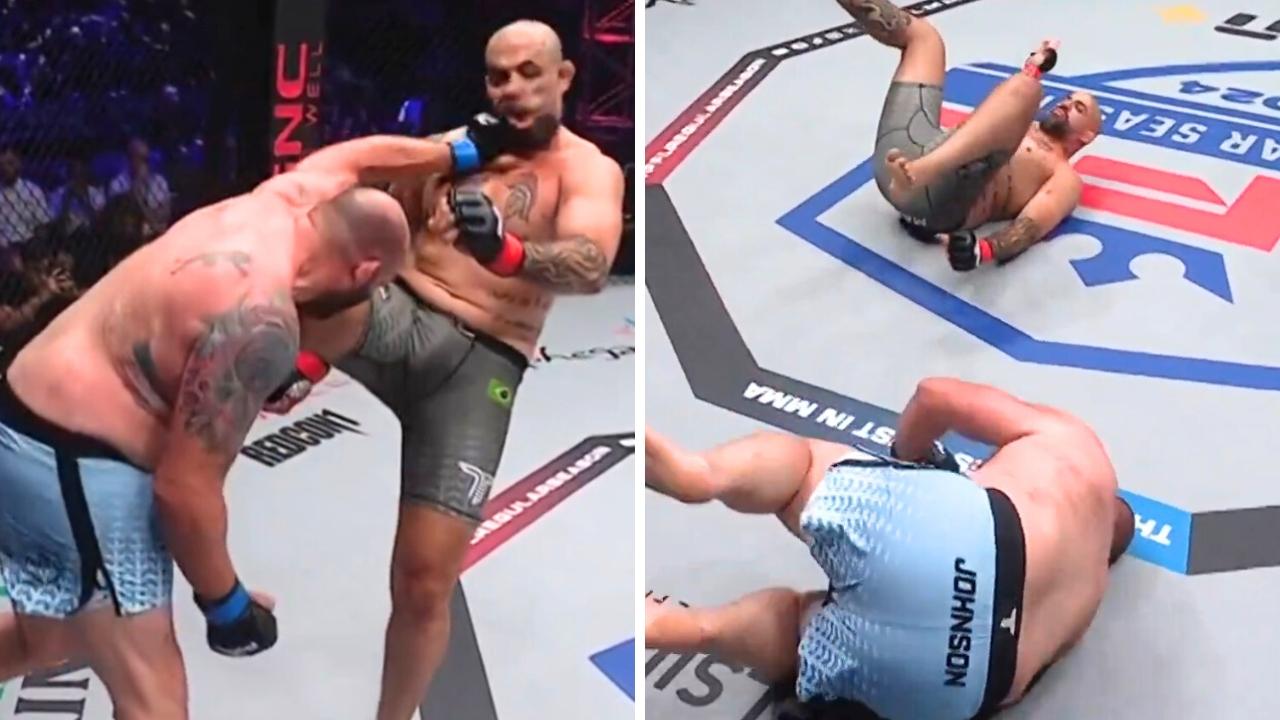 Tim Johnson and Danilo Marques were wiped out. Photo: Twitter, PFL.