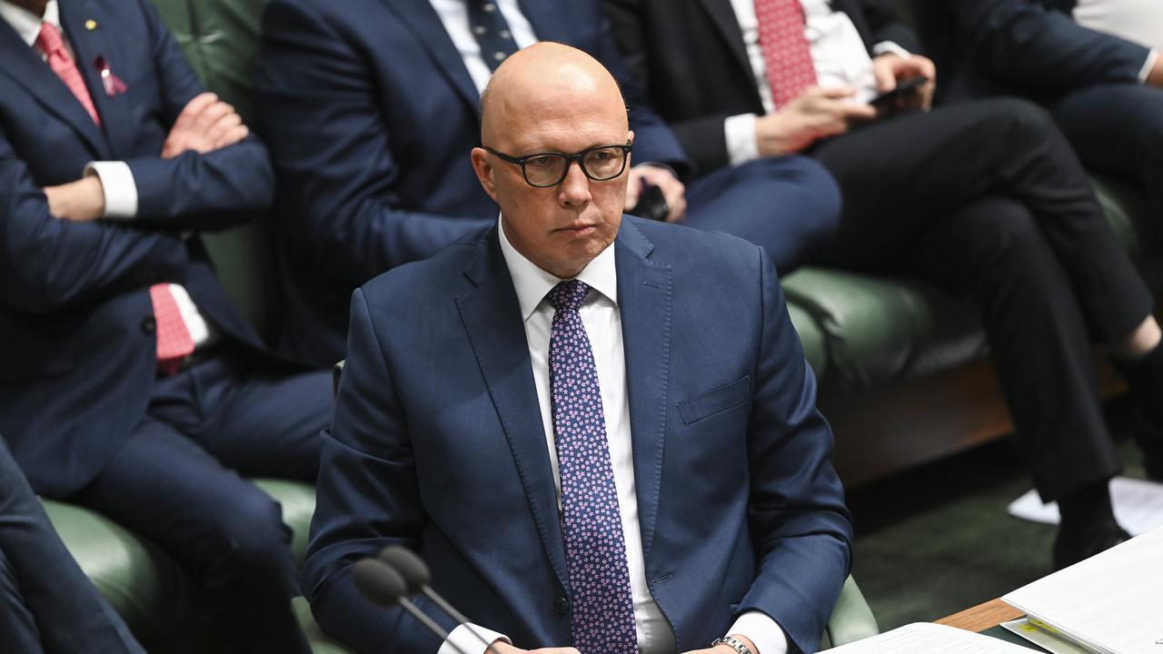 Mr Dutton has turned up the heat on Labor to explain its stance. Picture: NCA NewsWire / Martin Ollman