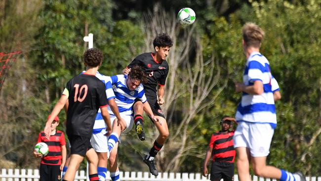 GPS First XI football between Terrace and Nudgee College. Saturday May 6, 2023. Picture, John Gass