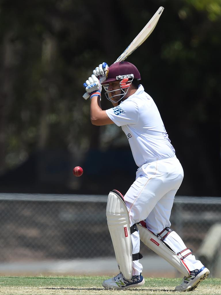 Kookaburra Cup cricket - Palm Beach Currumbin vs Helensvale Pacific Pines at Salk Oval in Palm Beach. Palm Beach batting. J. Patel batting. Picture: Lawrence Pinder