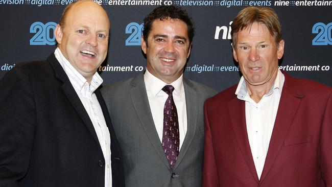 Channel 9 stalwarts Billy Brownless, Garry Lyon and Sam Newman.