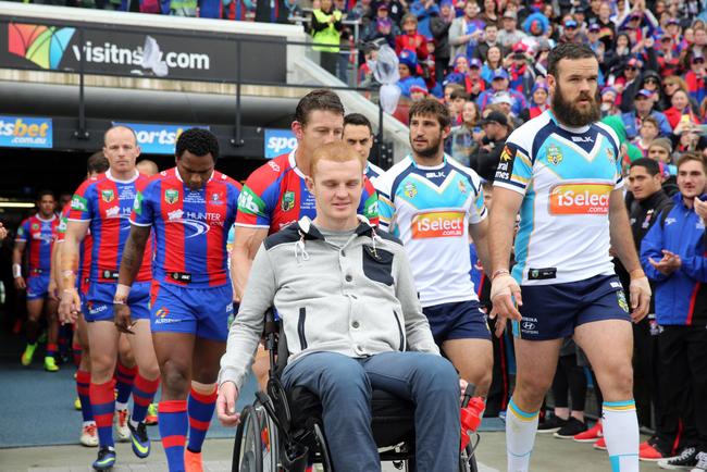 Alex McKinnon is suing the NRL and Jordan McLean. Picture: GRANT TROUVILLE