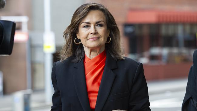 Lisa Wilkinson pictured arriving at the Federal Court in Sydney. Picture: NCA NewsWire / Monique Harmer