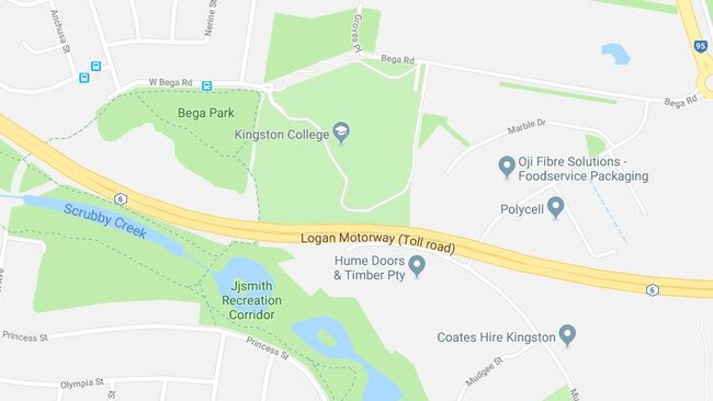 The attack happened in a pedestrian tunnel under the Logan Motorway near Princess St. The girl was walking to her school, Kingston College.