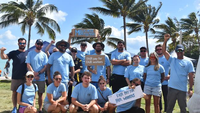 Cruise Whitsundays employees, who took industry action on September 15 after wage talks failed, have been carrying out a week-long strike. Picture: Estelle Sanchez