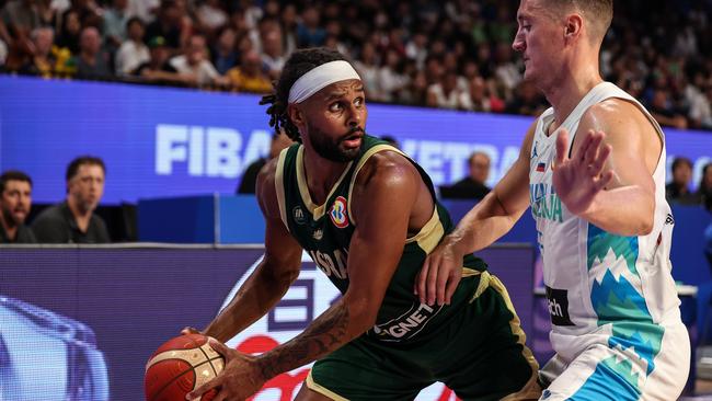 Patty Mills has been leant on heavily throughout the World Cup. Picture: Getty Images