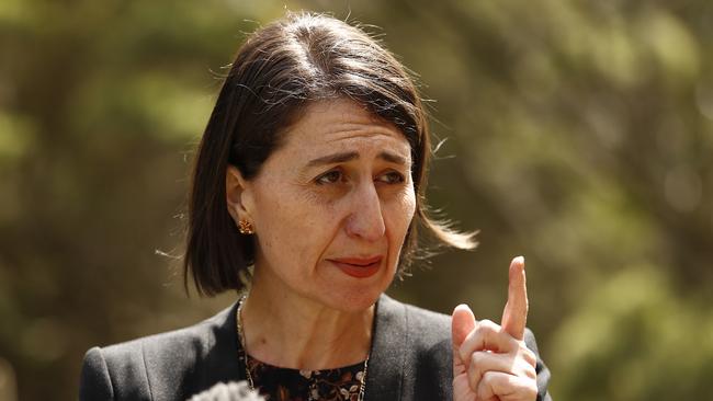 NSW Premier Gladys Berejiklian in Sydney on Wednesday. Picture: Getty Images