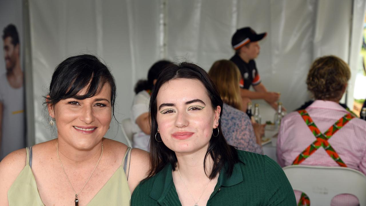 Chantal Lahey and Lucia Hodges at the Mulberry Project Long Lunch. Heritage Bank Toowoomba Royal Show. Saturday March 26, 2022