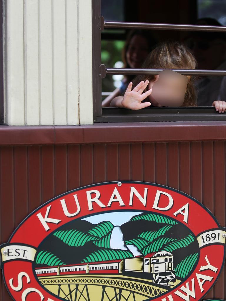 A file photo of a child on the Kuranda train.