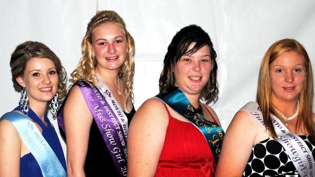 Monto junior show princesses for 2012. Photo from left Eleena Dahtler (junior runner up); Kelsey McGregor (junior miss show girl); Emma Jamieson (junior miss personality) and Josephine Howell (junior shining star).