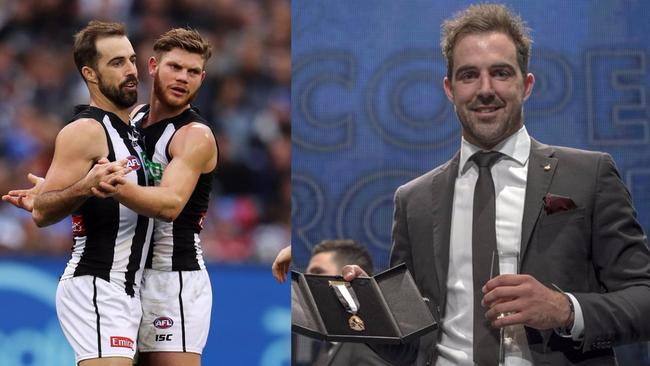 Copeland Trophy winner Steele Sidebottom has thanked his teammates for their support after he lost a mate.