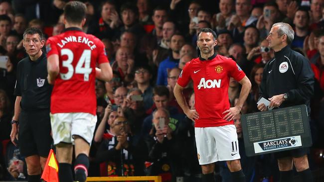 Ryan Giggs made a cameo from the coach’s bench.