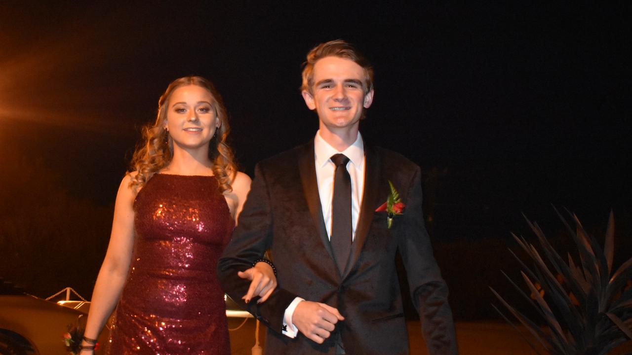 Martin Kenna and Logan Connell, St John's Senior Formal, Roma 2019.