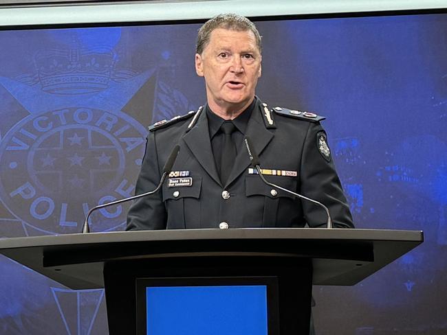 Victoria Police Chief Commissioner Shane Patton has declared Friday’s synagogue arson attack a “likely” terrorist act.