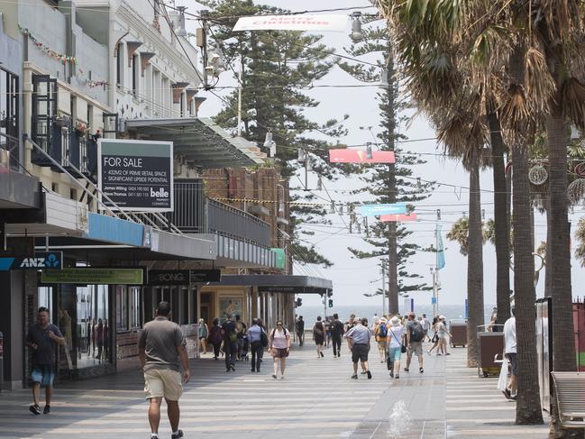 MANLY DAILY/ AAP Photo of the Manly Corso on Monday the 8th November 2019.Manly's The Corso is undergoing huge change with a Woolworths going into the former Commonwealth Bank site, five new shops going into the St Matthews Church development site and a call for more upmarket shops by the chamber of commerceAAP IMAGE/ Tim Pascoe