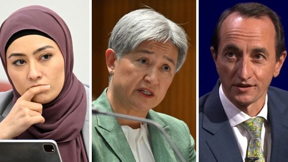 Fatima Payman, Penny Wong and Dave Sharma