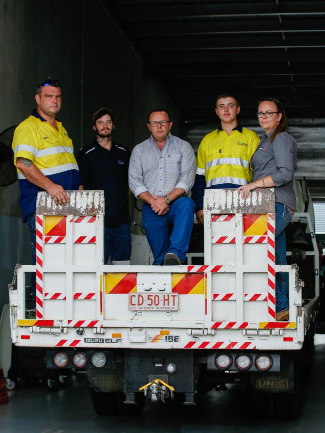 The team at Prestige Automotive: Shaun Wells, Luke Ruxton, Warren Close, Monique Close and Jake Hughes. Picture: Glenn Campbell