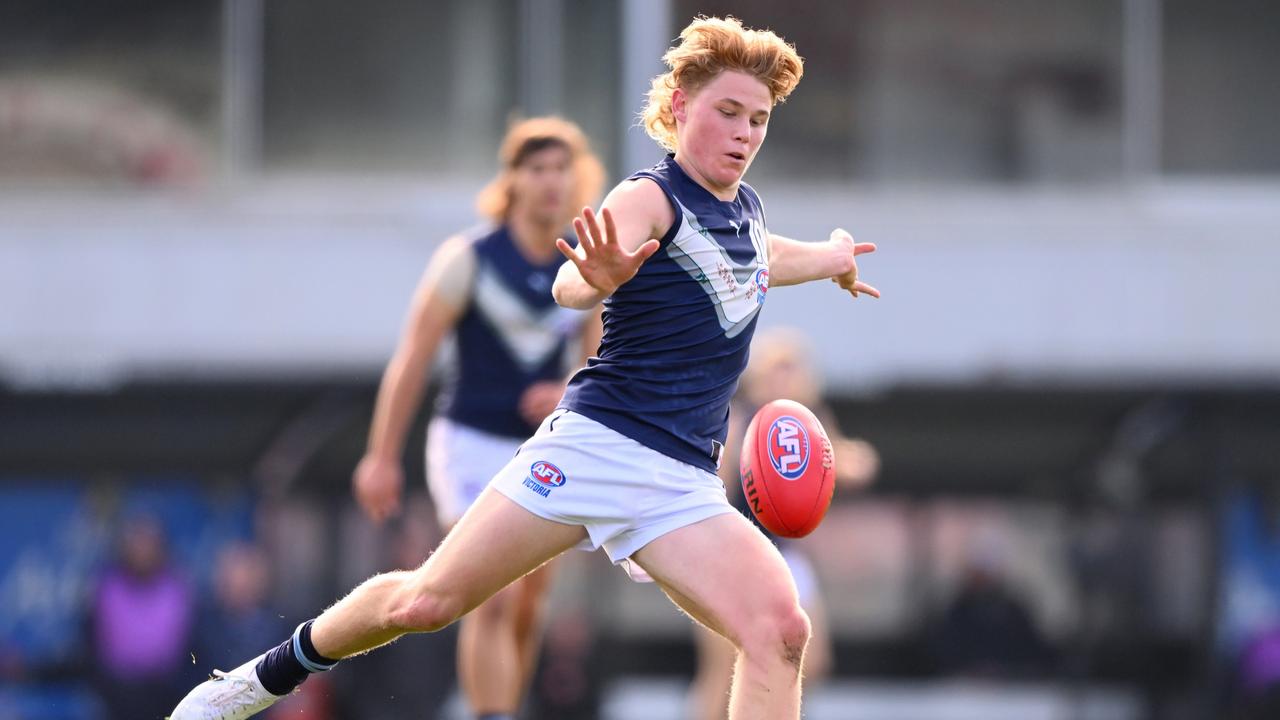 Levi Ashcroft could join his brother Will at the Lions. Picture: Morgan Hancock/AFL Photos via Getty Images