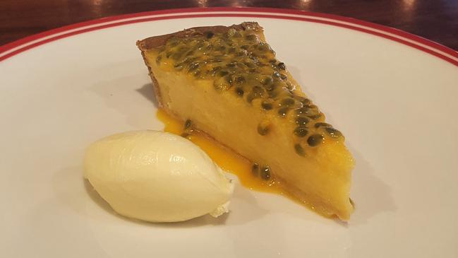 Josh Lansley’s passionfruit tart.