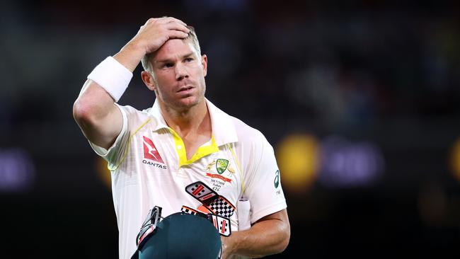 David Warner (pictured) and Steve Smith are serving 12-month bans, and Australian cricket is feeling the pinch. Pic: Getty
