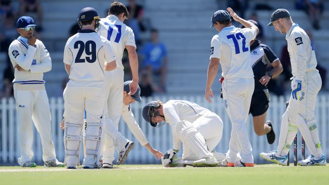 Will Pucovski was rocked by a Sean Abbott bouncer earlier this year.