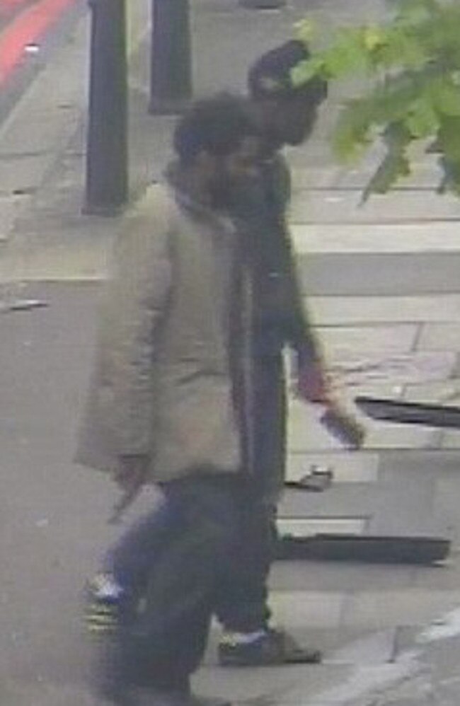 London Metropolitan Police released vision of Michael Adebolajo, 28, and Michael Adebowale, 22, after the attack.