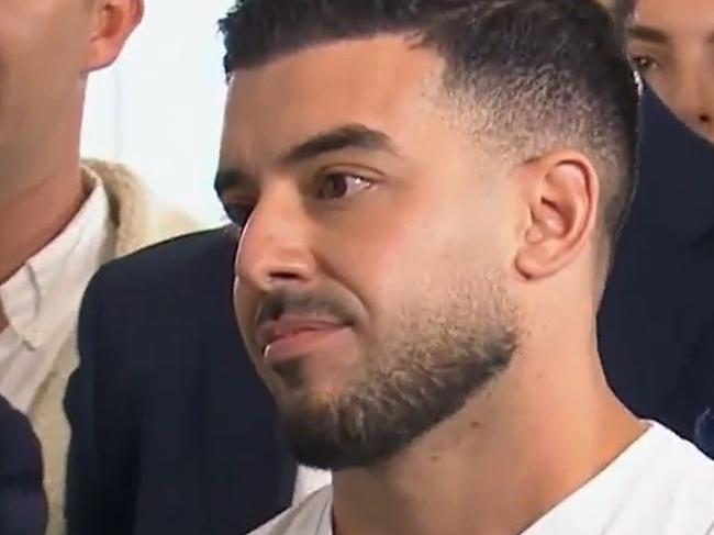 Controversial Block bidder Adrian Portelli has hit back at social media uproar after Omar and Oz took home a combined $1.5m from the auction on Sunday night. Picture: Channel 9