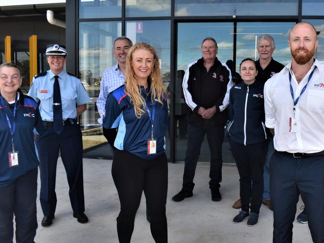 Bernadette Spedding (far left) at the PCYC Grafton when it opened on August 21, 2020. Picture: Bill North.