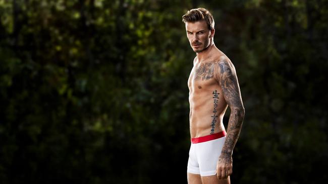 David Beckham shows his underwear again for H&M. Picture: David Beckham Facebook