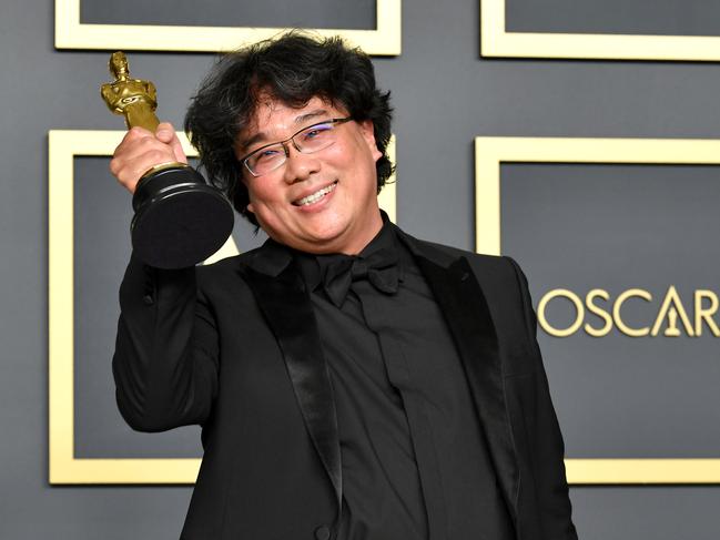 Director Bong Joon-ho, whose film Parasite pulled off a surprise coup to become the first foreign language film to win best picture. Picture: Getty Images