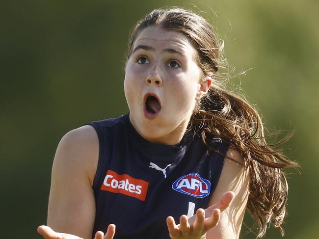 Lila Keck playing for Bendigo Pioneers last year. Picture: Daniel Pockett/AFL Photos