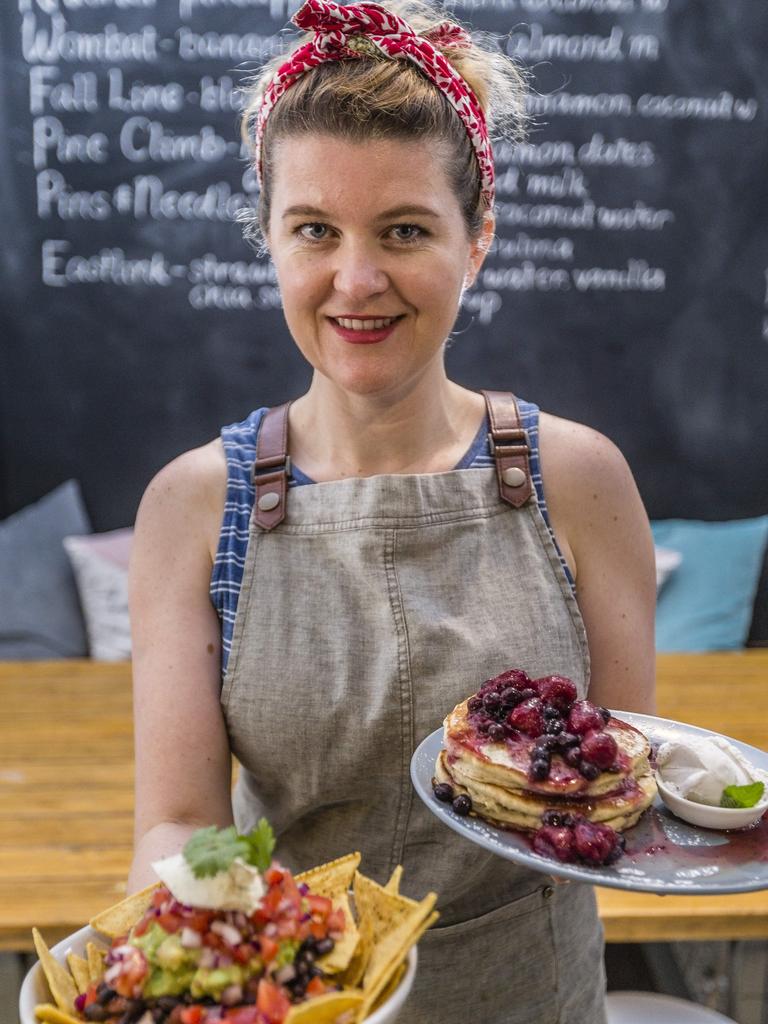 Bec Ettridge opened the region's first vegan cafe (Wombat Cafe) and store in Dromana. Picture: Valeriu Campan