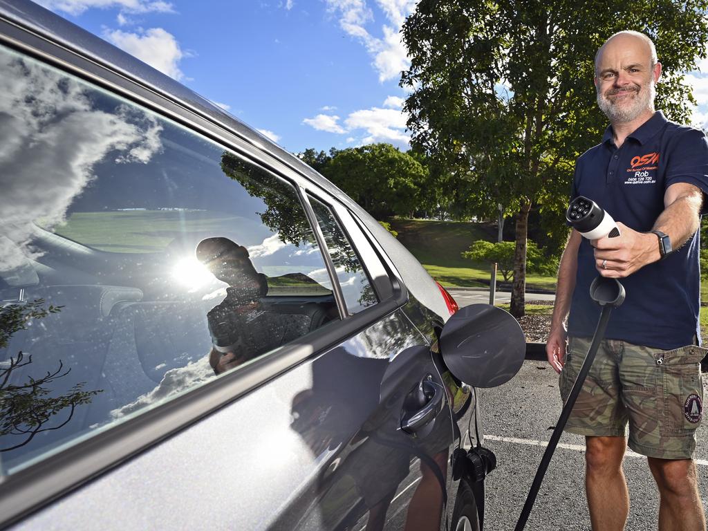 Rob Newman of Qld School of Motoring with his new Hyundai IONIQ.