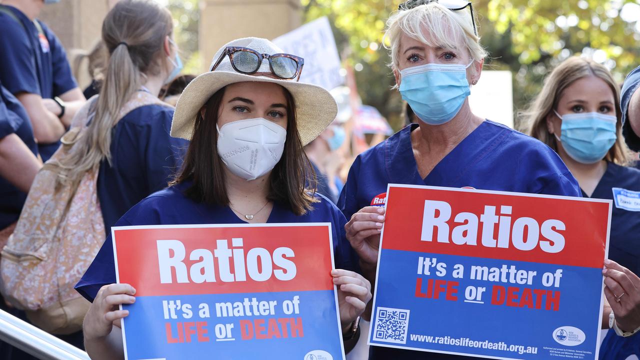 Sue O'Hara and Kate Lawrence were among the protesters. Picture: NCA NewsWire / David Swift