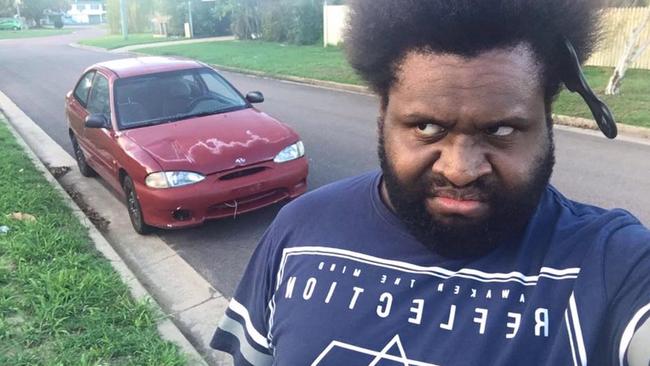 Ian Zaro wasn’t happy to find a ‘stolen’ car parked in front of his Townsville home.