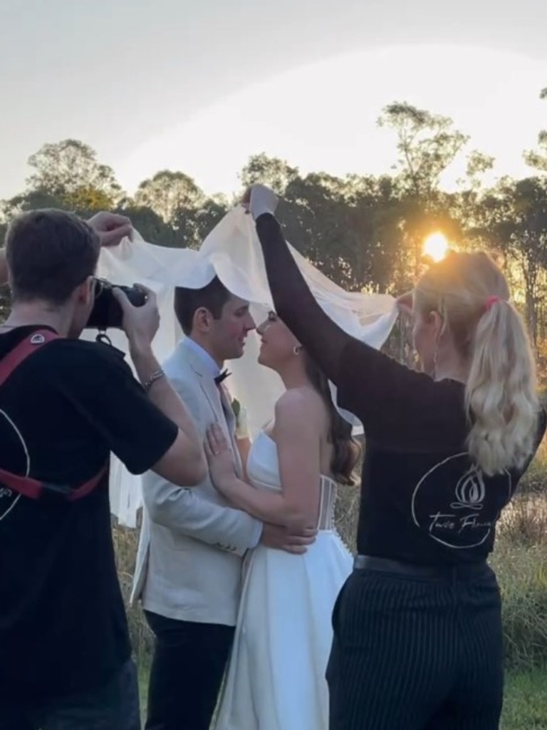 Beautiful images of the wedding were shared on social media before the accident. Picture: Facebook/The Hunter Valley Celebrant