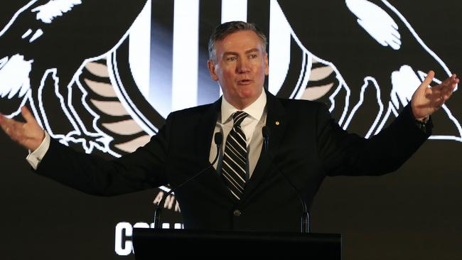 <a capiid="e6753002968cb520ae9878aba883d01f" class="capi-video">A Gray day for Collingwood</a>                     Collingwood President Eddie McGuire speaks at club luncheon at the MCG yesterday. Picture: George Salpigtidis