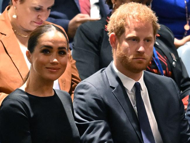 Professionally, Prince Harry and Meghan Markle have endured a difficult 12 months. Picture: AFP