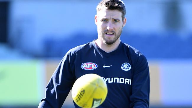 Dale Thomas at Carlton training.