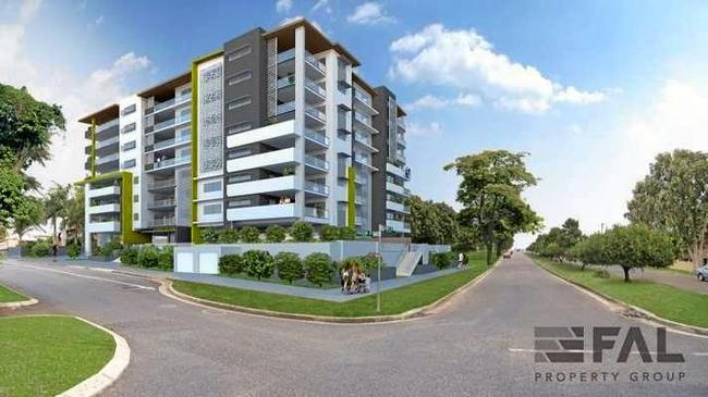 2-6 Pelican St, North Ipswich is on the market. The site had a development application for a nine-storey residential high-rise in place which has now lapsed. Picture: Contributed